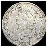 1825 Capped Bust Half Dollar LIGHTLY  CIRCULATED