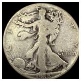 1938-D Silver Walking Liberty Half Dollar  NICELY