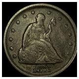 1875-S Silver Twenty Cents NEARLY  UNCIRCULATED