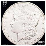 1893-CC Morgan Silver Dollar HIGH GRADE