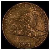 1857 Flying Eagle Cent NEARLY UNCIRCULATED