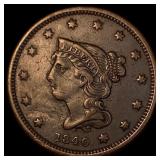 1840 Braided Hair Large Cent CLOSELY  UNCIRCULATE
