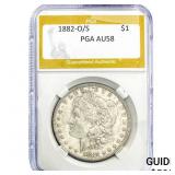 1882-O/S Morgan Silver Dollar PGA AU58