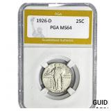 1926-D Standing Liberty Quarter PGA MS64