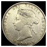 1886 Canada Silver 25 Cents LIGHTLY  CIRCULATED