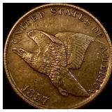 1857 Flying Eagle Cent NEARLY UNCIRCULATED