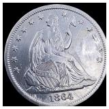 1864-S Seated Liberty Half Dollar HIGH GRADE