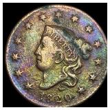 1820 Coronet Head Large Cent LIGHTLY  CIRCULATED