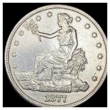 1877 Silver Trade Dollar CLOSELY UNCIRCULATED