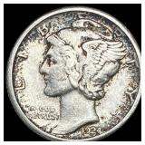 1924-S Silver Mercury Dime NEARLY  UNCIRCULATED