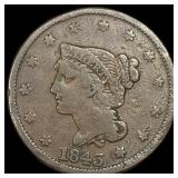 1843 Braided Hair Large Cent ABOUT  UNCIRCULATED