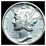 1924-S Silver Mercury Dime CLOSELY  UNCIRCULATED