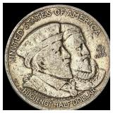 1924 Silver Huguenot Half Dollar LIGHTLY  CIRCULA