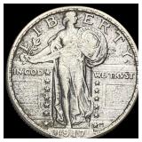 1917-S Silver Standing Liberty Quarter  UNCIRCULA