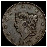 1817 Copper Large Cent NEARLY UNCIRCULATED