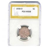 1938-D Buffalo Nickel PGA MS68