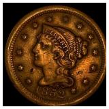 1852 Braided Hair Large Cent LIGHTLY  CIRCULATED