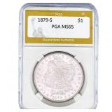 1879-S Morgan Silver Dollar PGA MS65