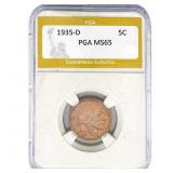 1935-D Buffalo Nickel PGA MS65