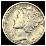 1925-S Silver Mercury Dime NEARLY  UNCIRCULATED