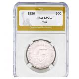 1936 York Half Dollar PGA MS67
