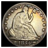 1854-O Seated Liberty Half Dollar CLOSELY  UNCIRC