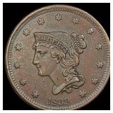 1839 Braided Hair Large Cent NEARLY  UNCIRCULATED