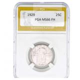 1929 Standing Liberty Quarter PGA MS66 FH