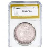 1889 Morgan Silver Dollar PGA MS66