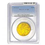 1914-S $10 Gold Eagle NGC AU58