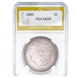 1889 Morgan Silver Dollar PGA MS64