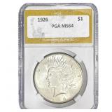 1923 Silver Peace Dollar PGA MS64