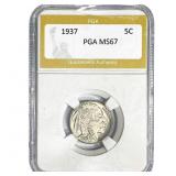1937 Buffalo Nickel PGA MS67