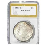 1902-O Morgan Silver Dollar PGA MS66