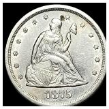 1875-S Silver Twenty Cents CHOICE AU