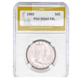 1960 Franklin Half Dollar PGA MS64 FBL