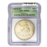1875-CC Silver Trade Dollar ICG VF35