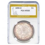 1898-O Morgan Silver Dollar PGA MS68