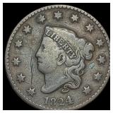 1824 Coronet Head Large Cent LIGHTLY  CIRCULATED