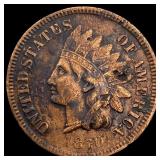 1870 Indian Head Cent NEARLY UNCIRCULATED