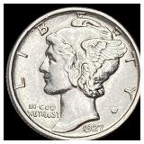 1927-S Silver Mercury Dime CLOSELY  UNCIRCULATED