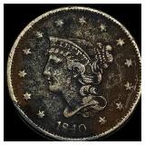 1840 Braided Hair Large Cent LIGHTLY  CIRCULATED