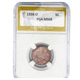 1938-D Buffalo Nickel PGA MS68