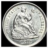 1873-S Silver Seated Liberty Dime  UNCIRCULATED