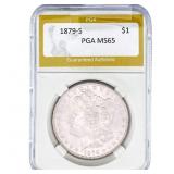 1879-S Morgan Silver Dollar PGA MS65