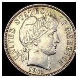 1911-S Silver Barber Dime UNCIRCULATED