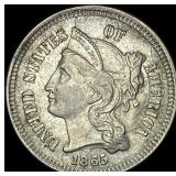 1865 Nickel Three-Cent Piece UNCIRCULATED