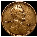 1914-D Lincoln Wheat Cent NEARLY UNCIRCULATED