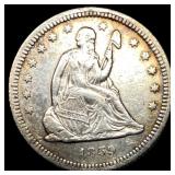 1859 Seated Liberty Quarter CLOSELY  UNCIRCULATED