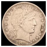 1908-D Silver Barber Half Dollar UNCIRCULATED